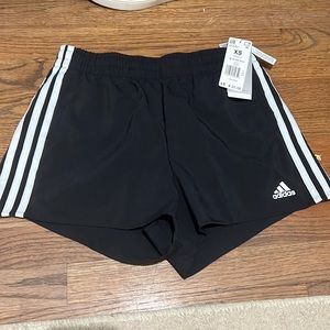 NWT Women’s Adidas classic Black and White workout shorts